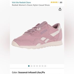 Reebok Nylon Hacman Running Shoes in Lilac